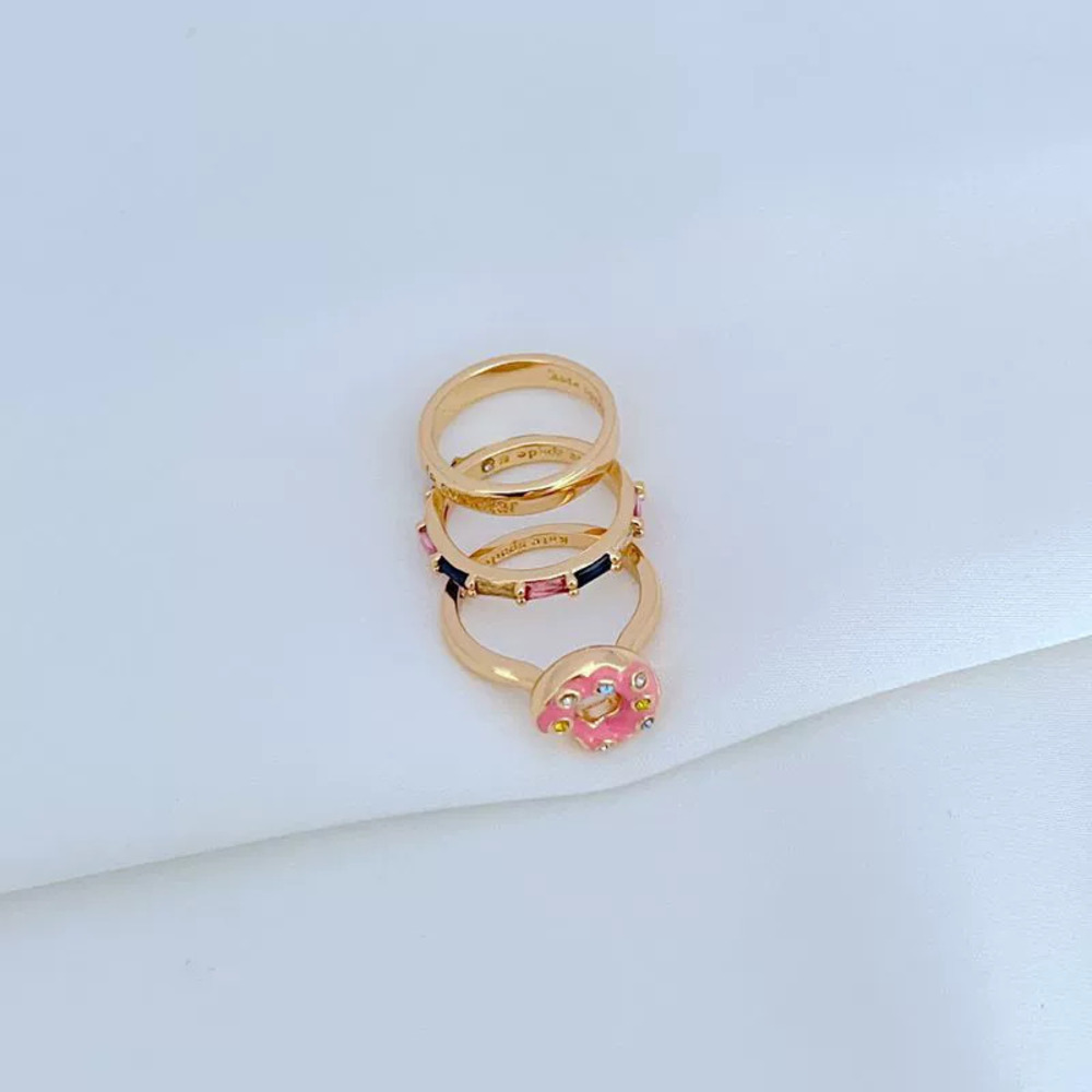 Kendra Scott Enamel CZ Crystal Donut 3-in-1 Ring